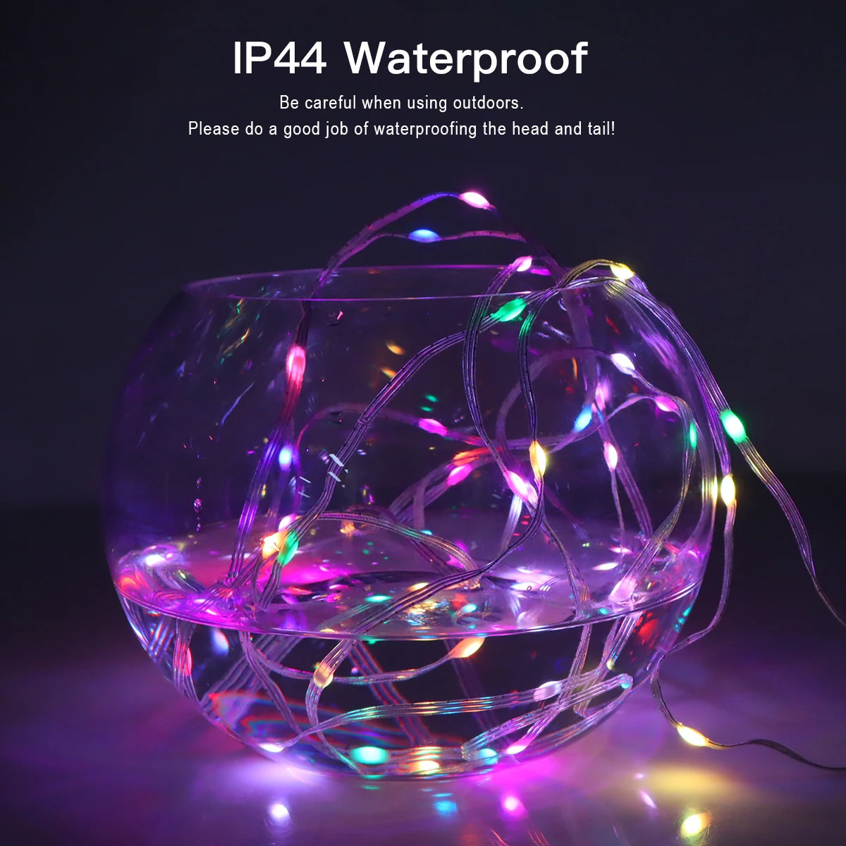 RGBIC Bluetooth LED String Lights - 20M Dream Color USB Fairy Lights with App Control for Bedroom, Patio & Holiday Decor