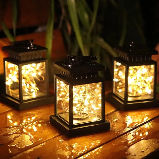 Outdoor Solar Lantern - Warm Glow Hanging Garden Lantern for Patio, Yard & Deck