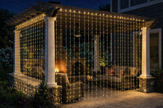 Solar Curtain String Lights