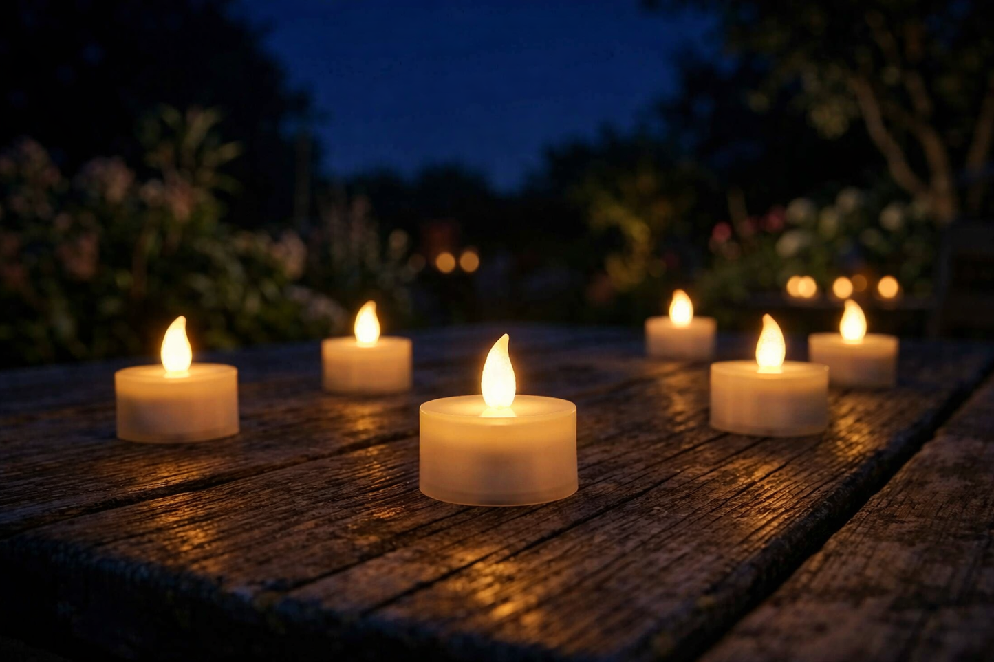 Solar Flameless Tea Light Candles