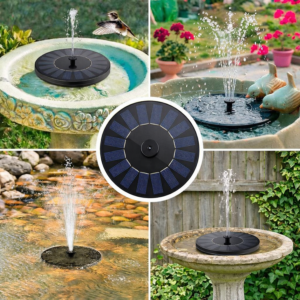 Solar Bird Bath Fountain