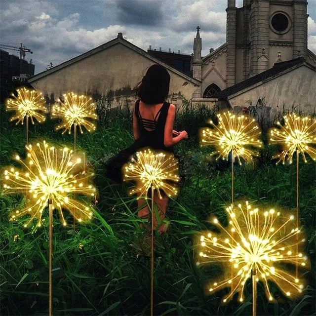 Solar Dandelion Fireworks Lights