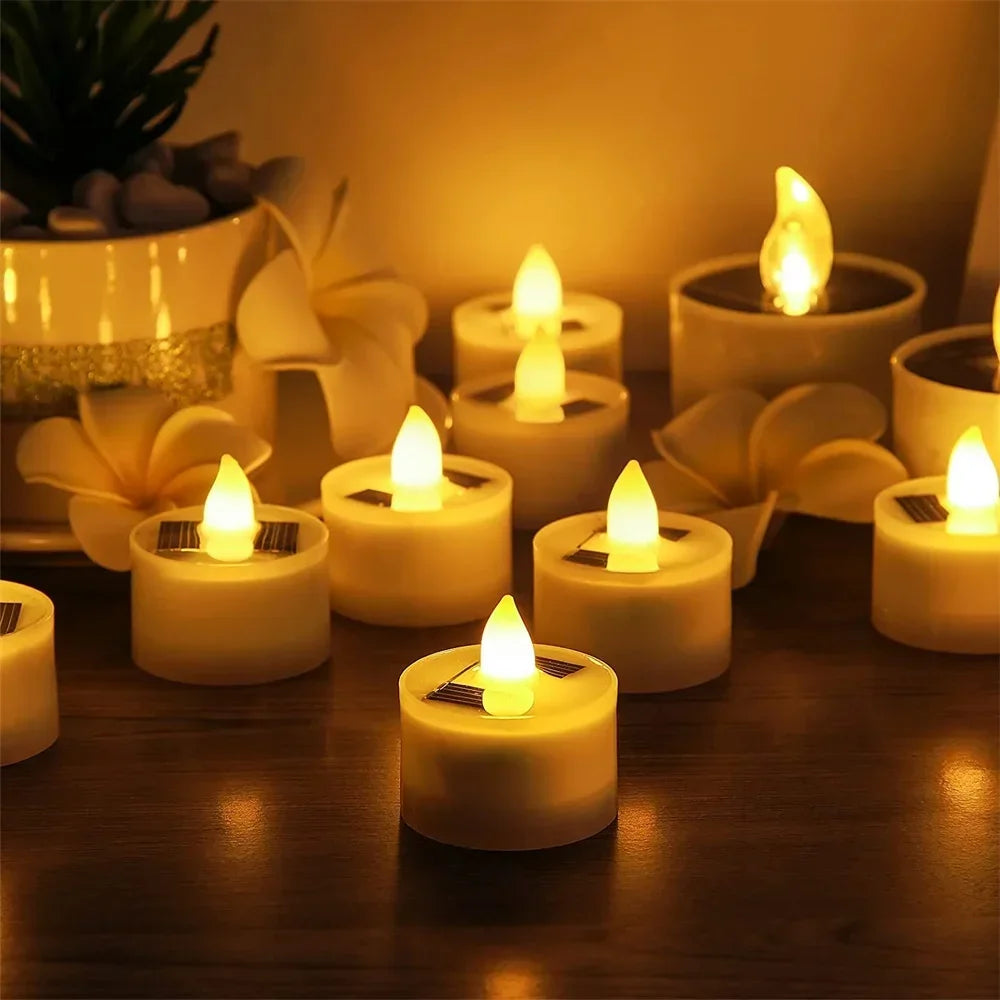 Solar Flameless Tea Light Candles
