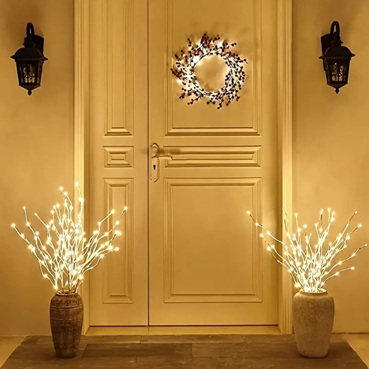 Lit Birch Branch Lights