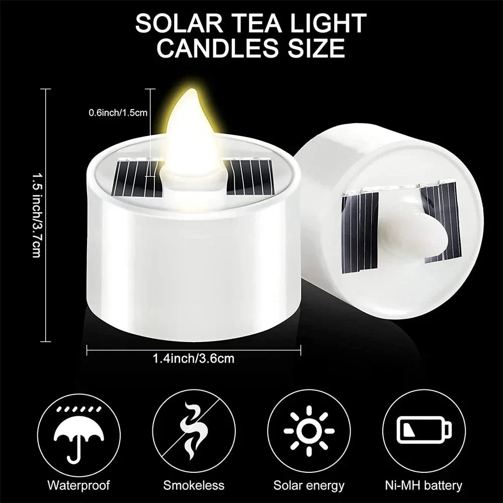 Solar Flameless Tea Light Candles