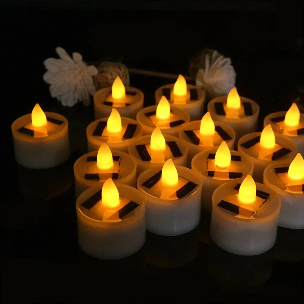 Solar Flameless Tea Light Candles