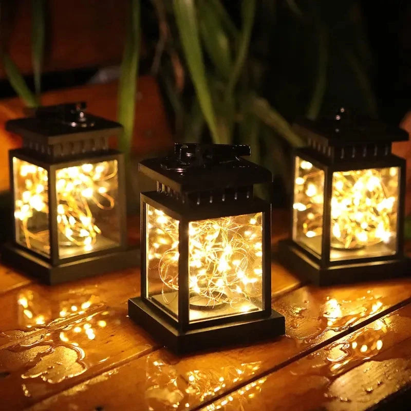 Outdoor Solar Lantern - Warm Glow Hanging Garden Lantern for Patio, Yard & Deck