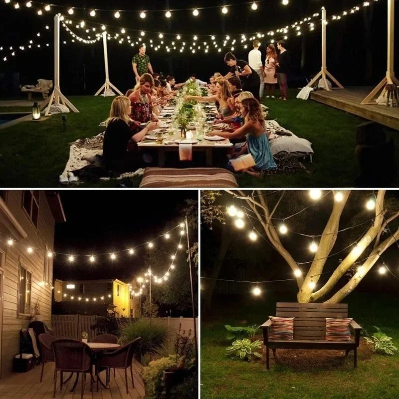 Solar Crystal Globe String Lights