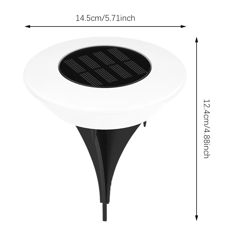 Solar Ground Disc Lights