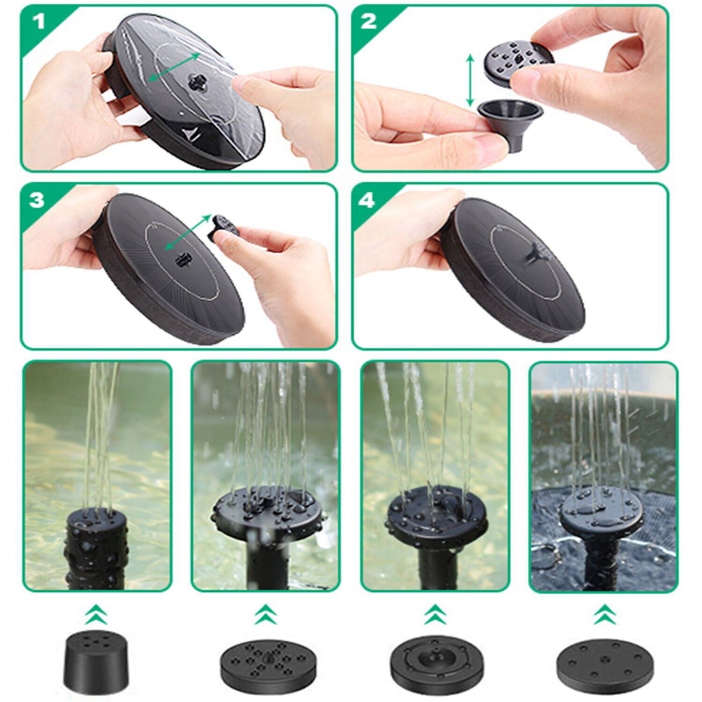 Solar Bird Bath Fountain