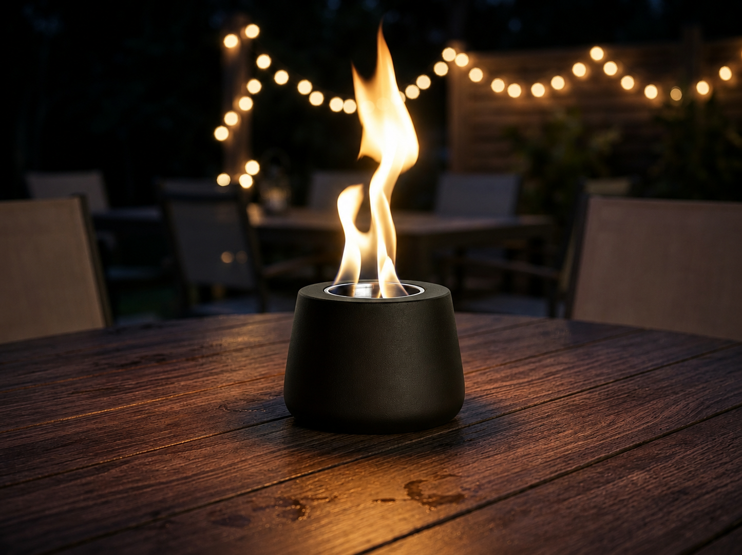 Tabletop Fire Pit - Portable Cast Iron Mini Fire Bowl for Patio, Outdoor Entertaining & S'mores